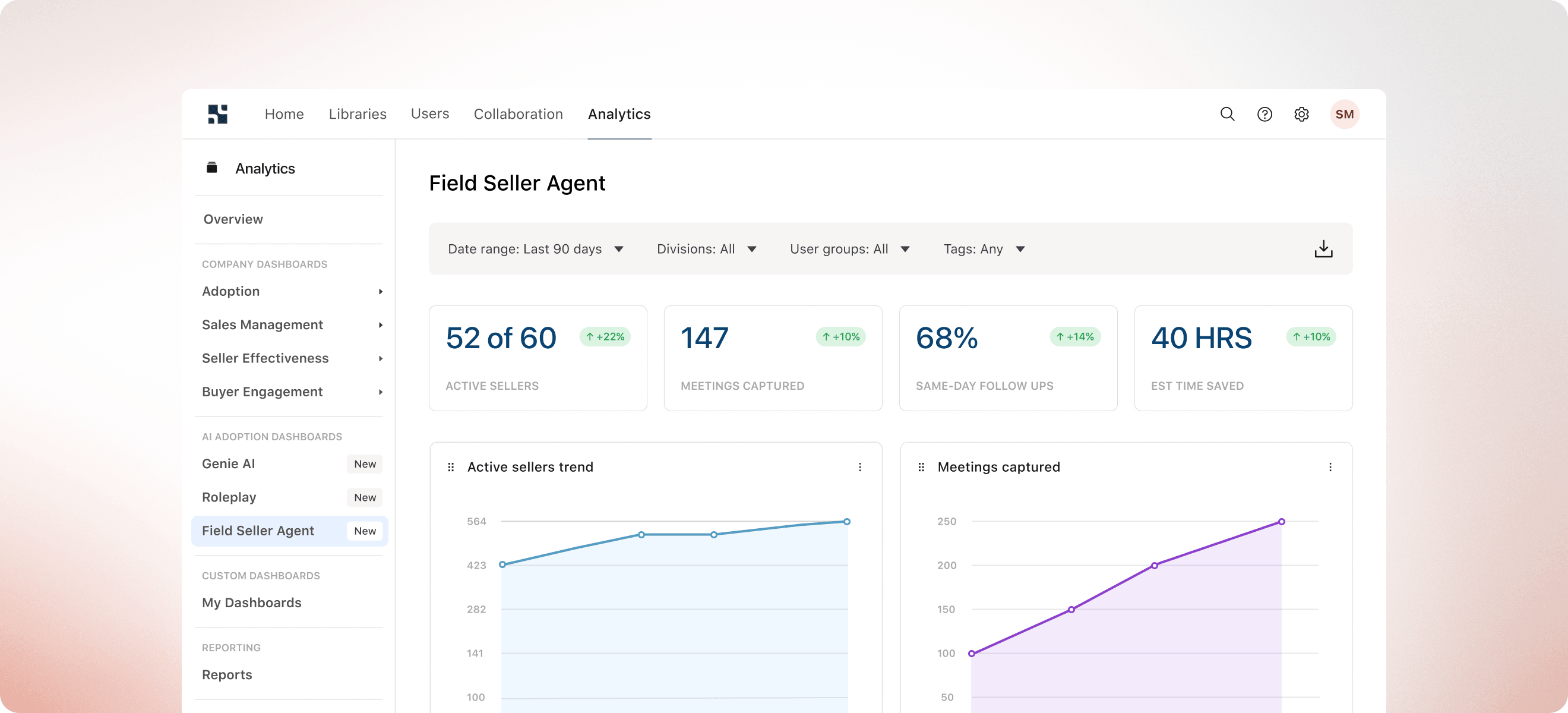 Field Seller Agent Dashboard